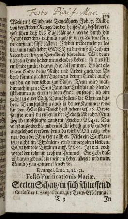 Evangel. Luc. 2, 22-32. Festo Purificationis Mariæ.