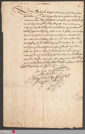 Ms 85-19 - Brief von Hermann von dem Bergh an unbekannt