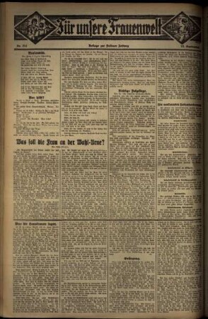 Zweite Ausgabe vom Freitag, den 12. September 1930.