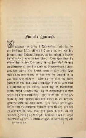 Fortaellinger, 1