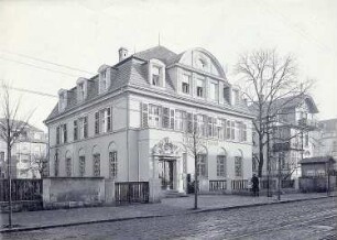 Weißer Hirsch (Dresden-Weißer Hirsch), Bautzner Landstraße 23. Kaiserliches Postamt (um 1910). Straßenansicht