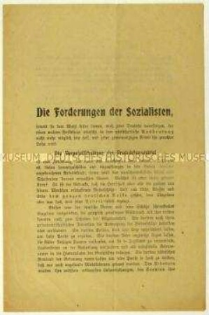 Aufruf zum Eintritt in den Bund Deutscher Bodenreformer