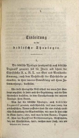 Grundzüge der biblischen Theologie