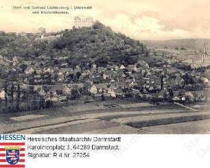 Lichtenberg im Odenwald, Dorf mit Schloss sowie Panorama von Niedernhausen
