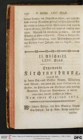 II. Abschnitt, LXXV. Stueck