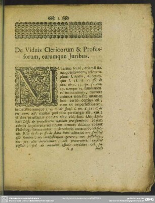 De Viduis Clericorum & Professorum, earumque Iuribus