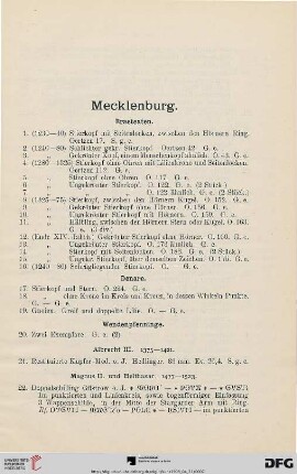 Mecklenburg (Nr. 1-153)