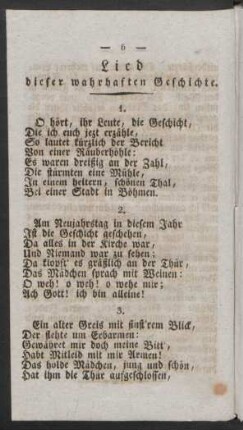 Lied dieser wahrhaften Geschichte.