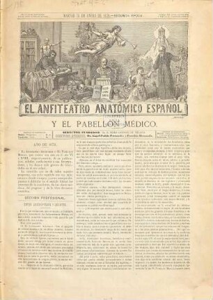 El anfiteatro anatómico español. 6. 1878, Jan. - Aug.