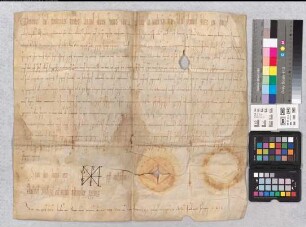 König Heinrich III. bestätigt Abt Truchtmar von Corvey die Privilegien seines Stifts.