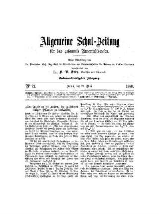 Eine Bitte an die Lehrer, die Blüthezeit einiger Pflanzen zu beobachten