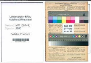 Entnazifizierung Friedrich Beiteke , geb. 04.09.1874 (Stellmacher)