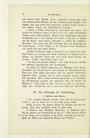 III. Die Heldenzeit der Perserkriege