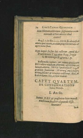 Caput Quartum. De Consummatione.