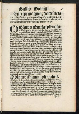 Passio Domini