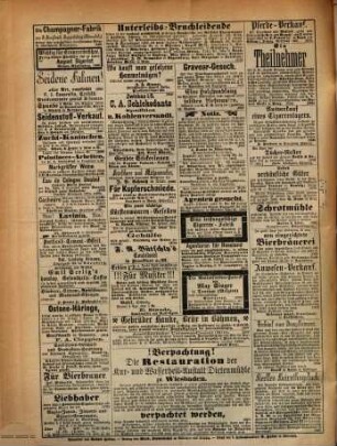 Allgemeiner Anzeiger für das Königreich Bayern : Beiblatt für 85 bayerische Zeitungen. 1874 = No. 50 - 72 = Jg. 3
