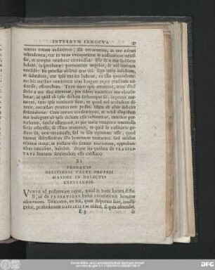 XI Probatio Oblivionis Facti Proprii Maxime In Delictis Excusandis.