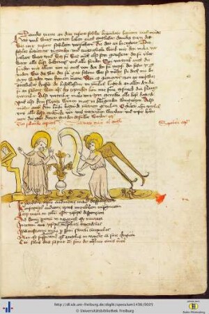 [12r - 14r] Die Verkündigung der Geburt Christi an Maria