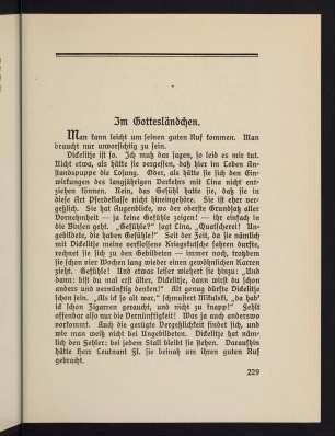 229-254, Im Gottesländchen