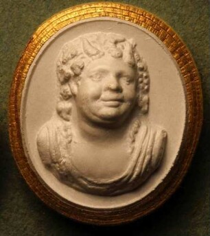 Der gehörnte Bacchus, trunken und lachend (Daktyliothek, Erstes Mythologisches Tausend)