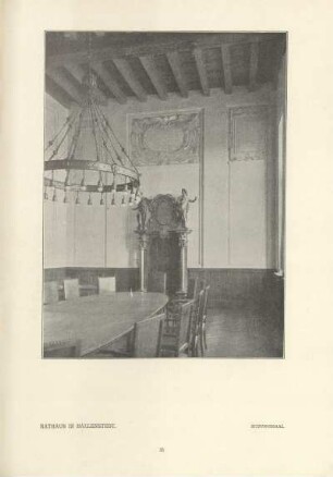 Rathaus in Ballenstedt. Sitzungssaal