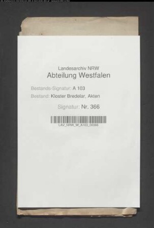 Auszüge aus den zwischen Bredelar und Padberg 1507 bis 1563 aufgerichteten Rezessen.