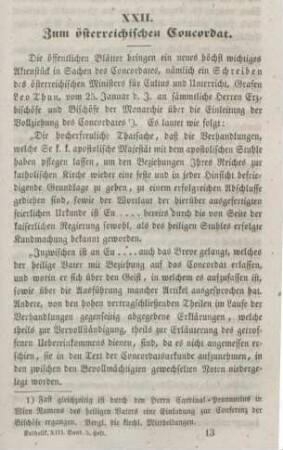 193-201 Zum österreichischen Concordat
