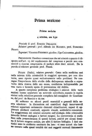 249-276, Prima seduta