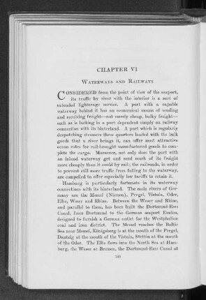 Chapter VI Waterways and Railways
