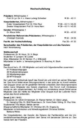 Hochschulleitung
