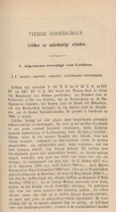 I. Algemeen overzigt van Celébes