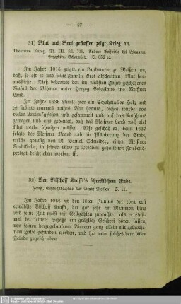 31) Blut aus Brot geflossen zeigt Krieg an