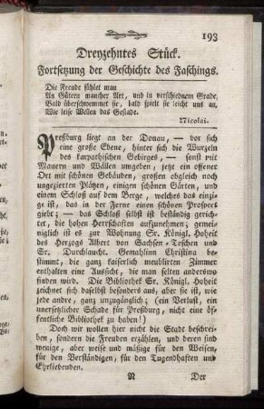 Dreyzehntes Stück.