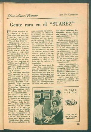 Gente rara en el "Suarez" : Del alma porteña