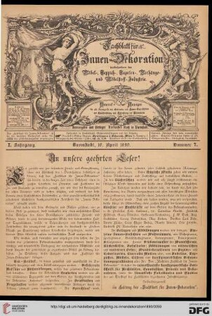 An unseren eehrten Leser!
