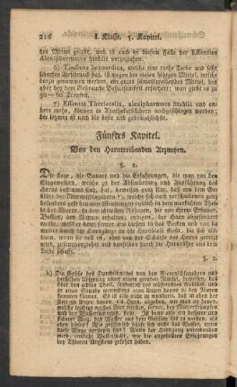 Fünftes Kapitel. Von den harntreibenden Arzneyen