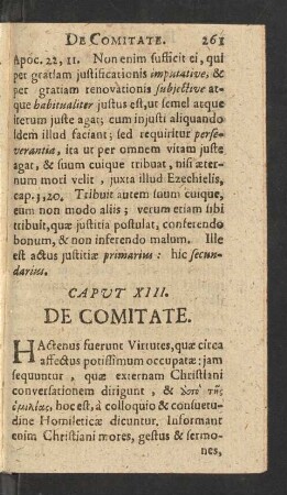 Caput XIII. De Comitate.