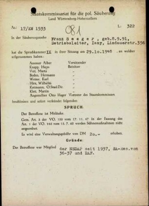 Seeger, Franz