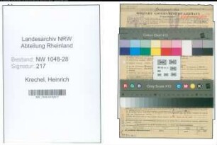 Entnazifizierung Heinrich Krechel , geb. 26.12.1893 (Postbeamter)