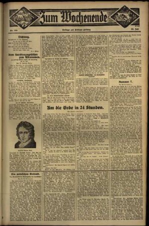 Dritte Ausgabe vom Sonntag, den 22. Juli 1934.