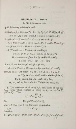 Geometrical notes.