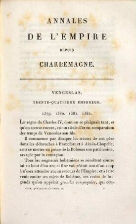 Annales De L' Empire, Sous Charlemagne, Tome second