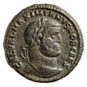 Münze, Follis, 296 - 297 n. Chr.