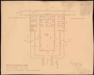 Berufsschulen am Urban, Berlin-Kreuzberg: Berufsschulen am Urban (2.Projekt), Grundriss Aulagebäude 1:200