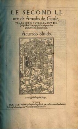 Le ... Livre de Amadis de Gaule, 2