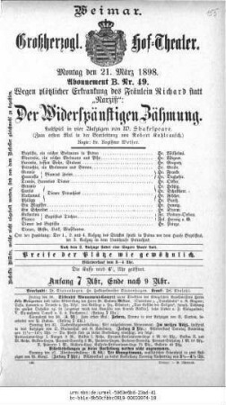 Der Widerspänstigen Zähmung