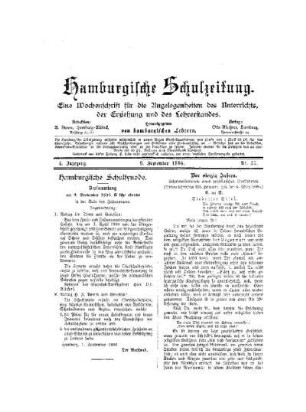 Vor vierzig Jahren : Schulmeisterbriefe eines holsteinischen Dorfschullehrers ; siebenter Brief