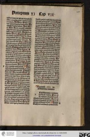 Capitulum VII de abstinentia et ieiunio.