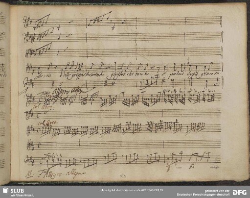 Aria: Le tue corde arpe sonora