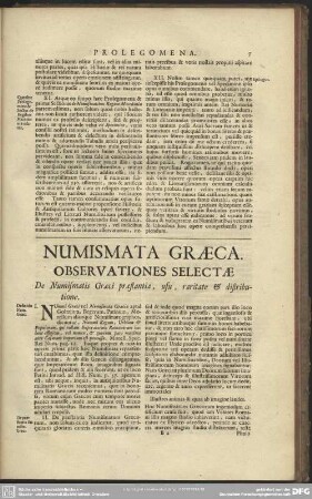 Numismata Graeca